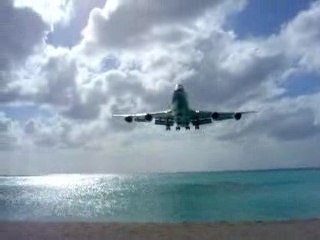 Atterissage boeing 747