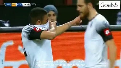 Gregoire Defrel Goal Inter 0 - 1 Cesena Serie A 15-3-2015