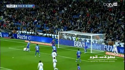 هدف جاريث بيل الاول فى مرمى ليفانتي (1-0) || الدورى الاسبانى