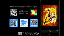 Como personalizar a tela inicial do Windows Phone - Tema Dragonball GT
