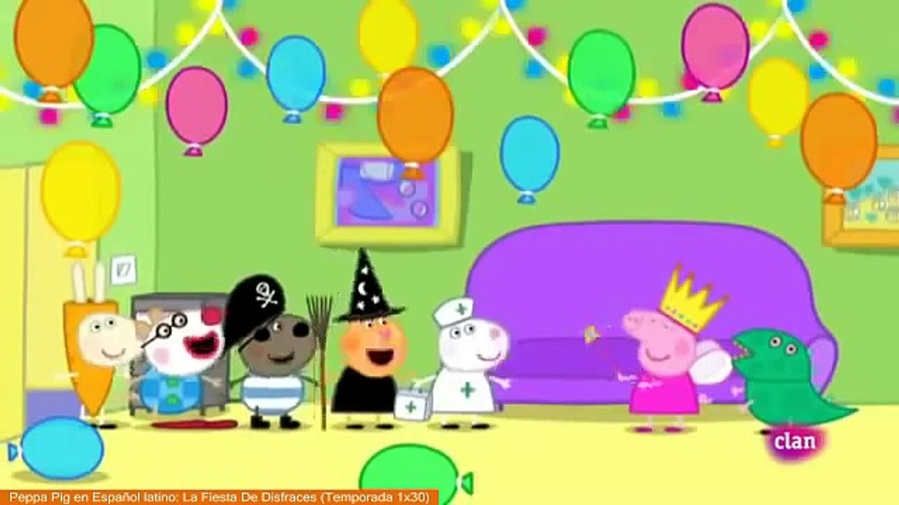 Peppa Pig en Español latino: La Fiesta De Disfraces (Temporada 1x30)