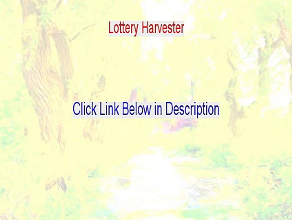 Lottery Harvester Reviews [Legit Review]