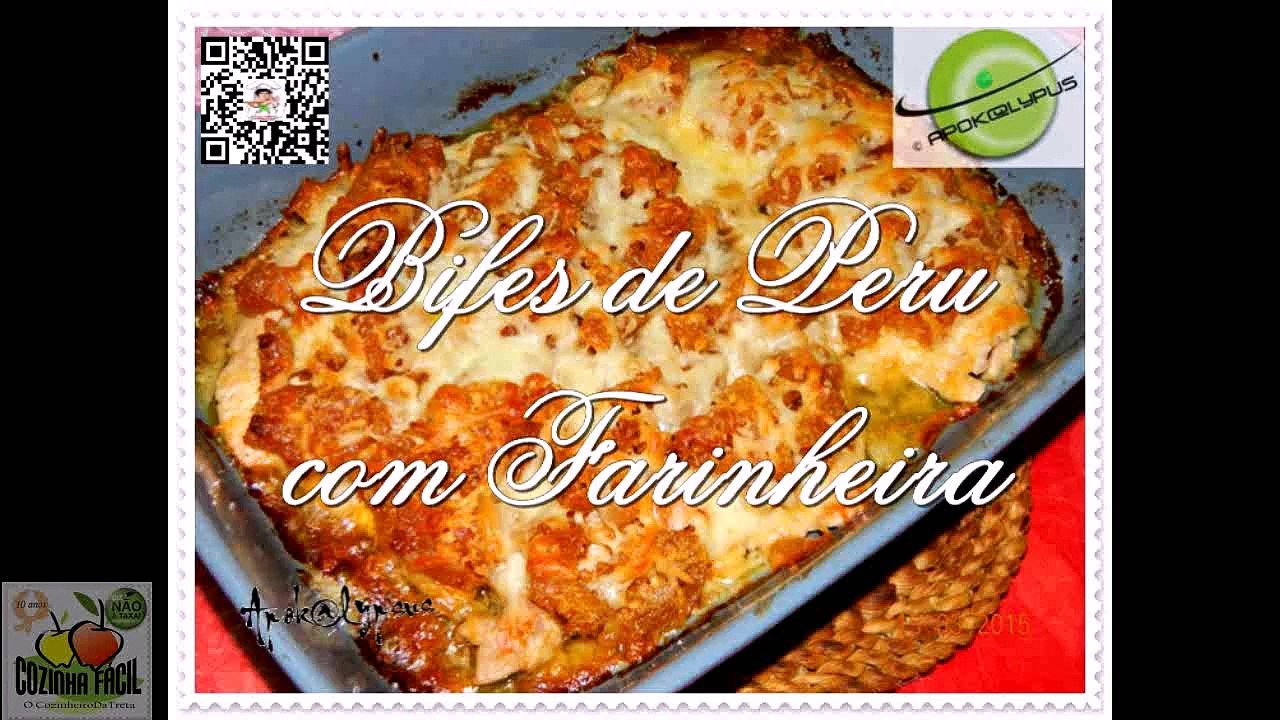 Bifes  de Peru com Farinheira