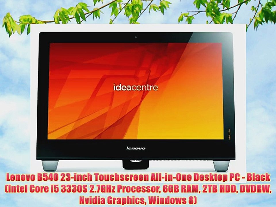 Lenovo B540 23-inch Touchscreen All-in-One Desktop PC - Black (Intel Core i5 3330S 2.7GHz Processor
