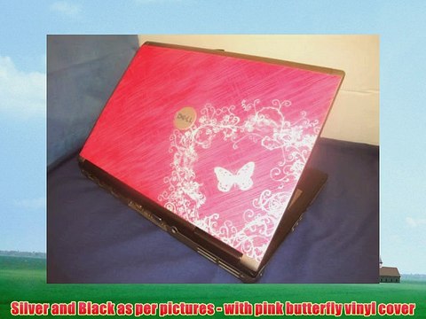 Cheap Dell Latitude D620 Laptop with Pink Butterfly Vinyl Cover 2Gb - Intel Processor - Windows