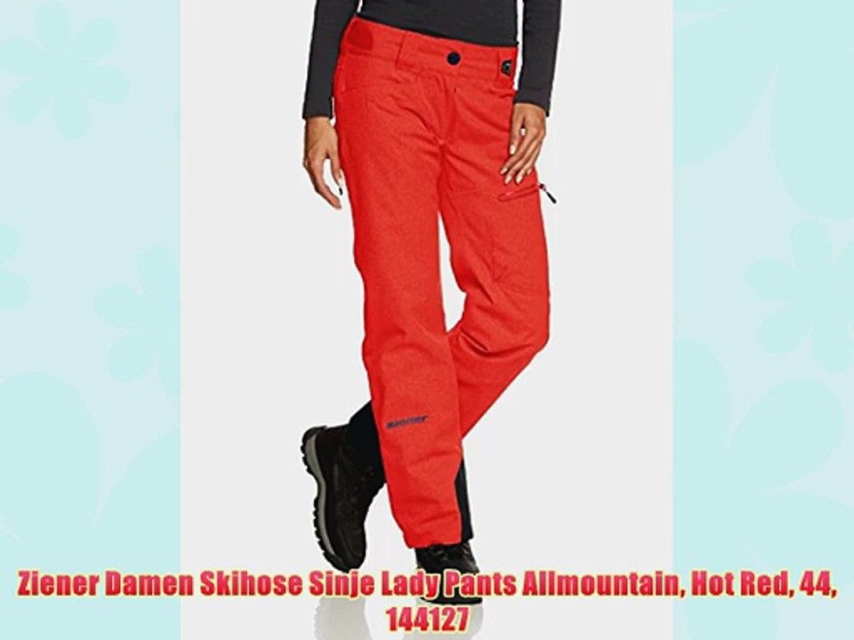 Ziener Damen Skihose Sinje Lady Pants Allmountain Hot Red 44 144127