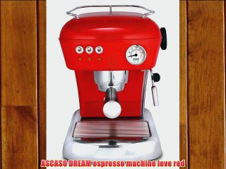 ASCASO DREAM espresso machine love red