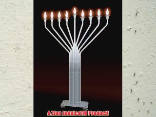 Zion JudaicaTM Jumbo Large Electric Menorah Infinity Collection Indoor Outdoor Use with Automatic