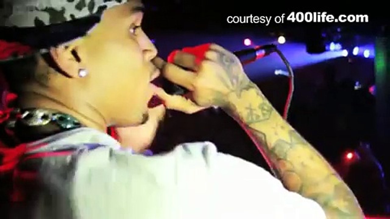 Chris Brown Parties In Miami with The 400 Life