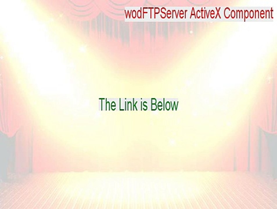 wodFTPServer ActiveX Component Cracked [Free Download]