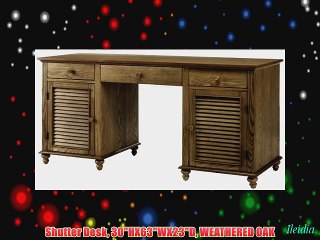 Shutter Desk 30HX63WX23D WEATHERED OAK