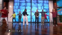 First lady of funk! Michelle Obama and Ellen get down to 'Uptown'