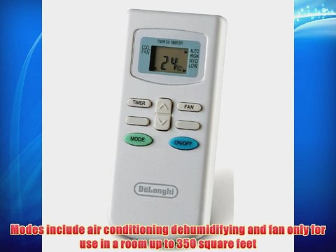 DeLonghi PACC100E 10000 BTU Portable Air Conditioner with Remote Control