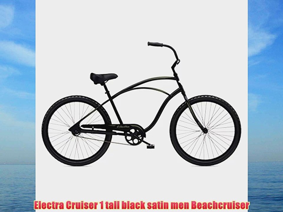 electra fat bike 1 herren fahrrad 26 schwarz beach cruiser
