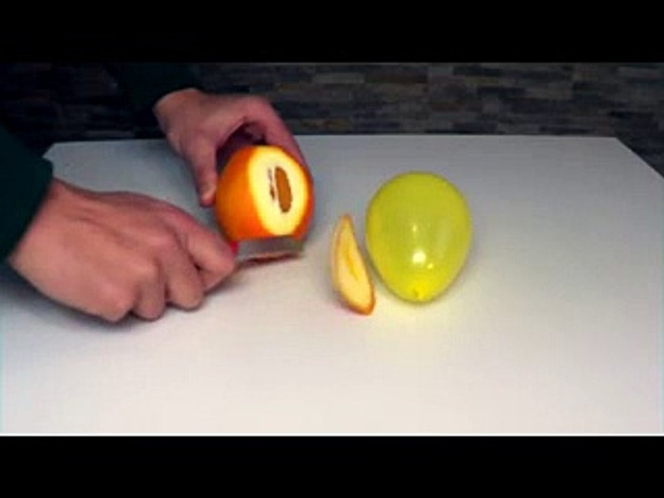 Popping Balloon with Orange