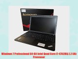 Lenovo ThinkPad Edge E540 20C6008QUS 15.6 Intel Quad Core i7-4702MQ 2.2 GHz 8GB RAM 256GB Solid