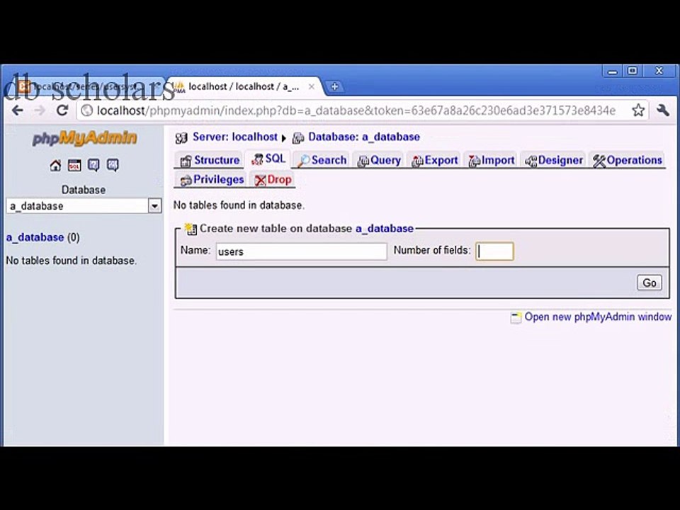 PHP Lecture (135) Creating Tables