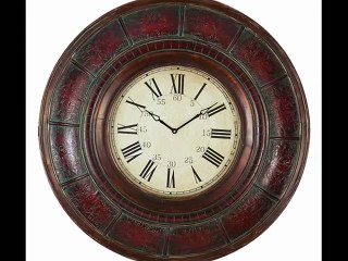 Antiqued Metal Wall Clock