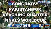 Yaaro Yehi Dosti Hai-Pak Win Vs Ireland World cup qualifies for Quarter-finals 2015