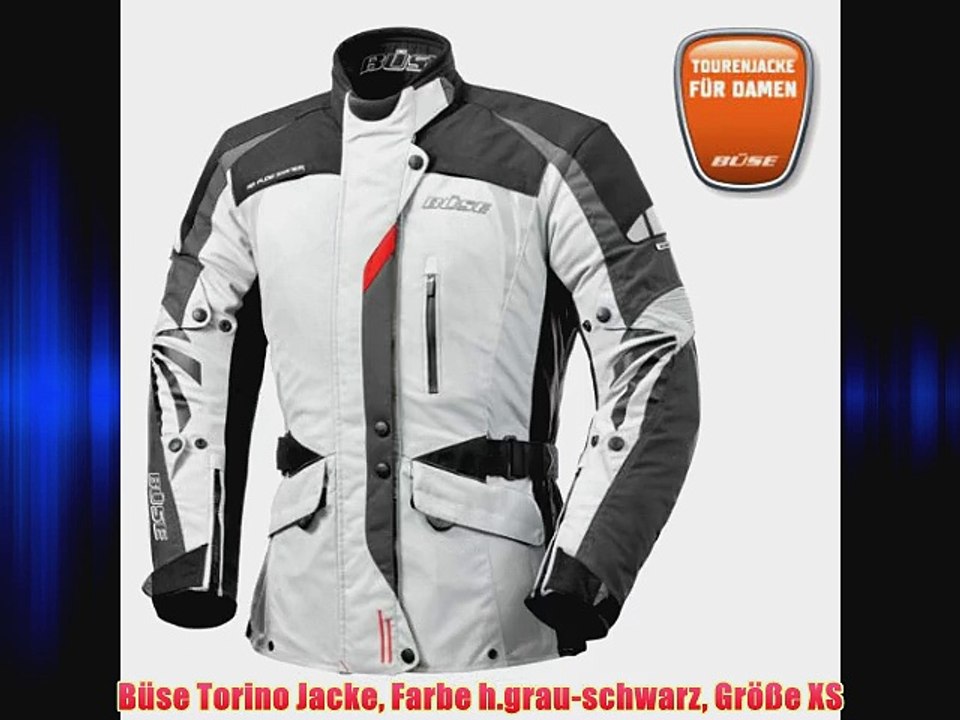 B?se Torino Jacke Farbe h.grau-schwarz Gr??e XS