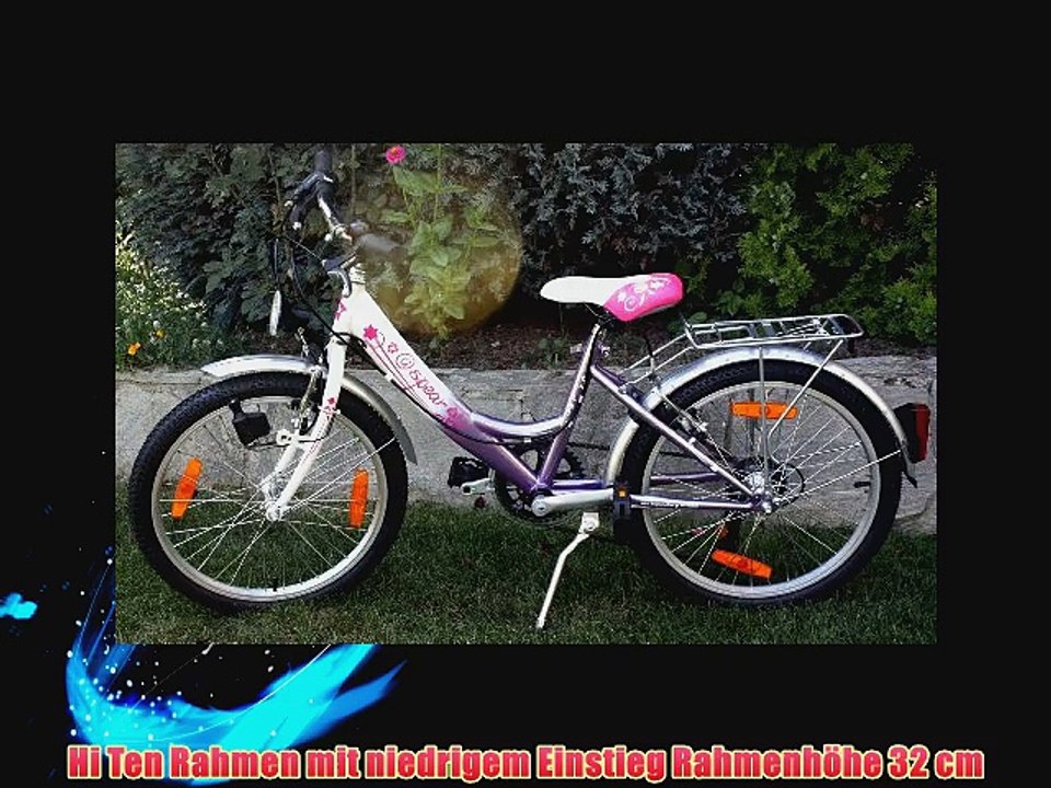 20 Zoll 508 cm Fahrrad Citybike M?dchenfahrrad Spear Shimano 7 Gang pink 5-9 Jahre