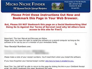 Micro Niche Finder Video Review