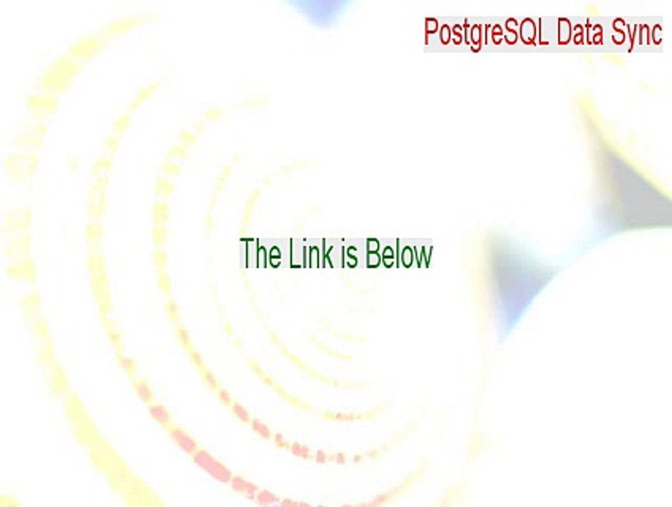 PostgreSQL Data Sync Crack [PostgreSQL Data Syn...