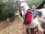 Amazing Brave Old Women Firing - A Brave Old Women Fire Shooting