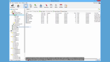 How to create model from an existing database using Navicat? (Windows & Linux)