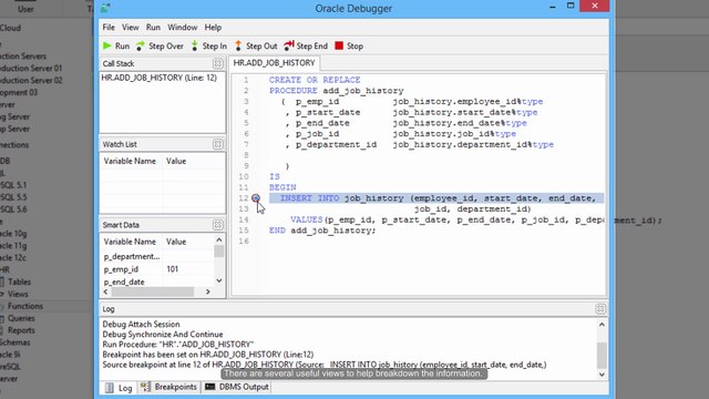 How to debug SQL queries, procedures and functions in Navicat’s inbuilt debugging features? (Windows)