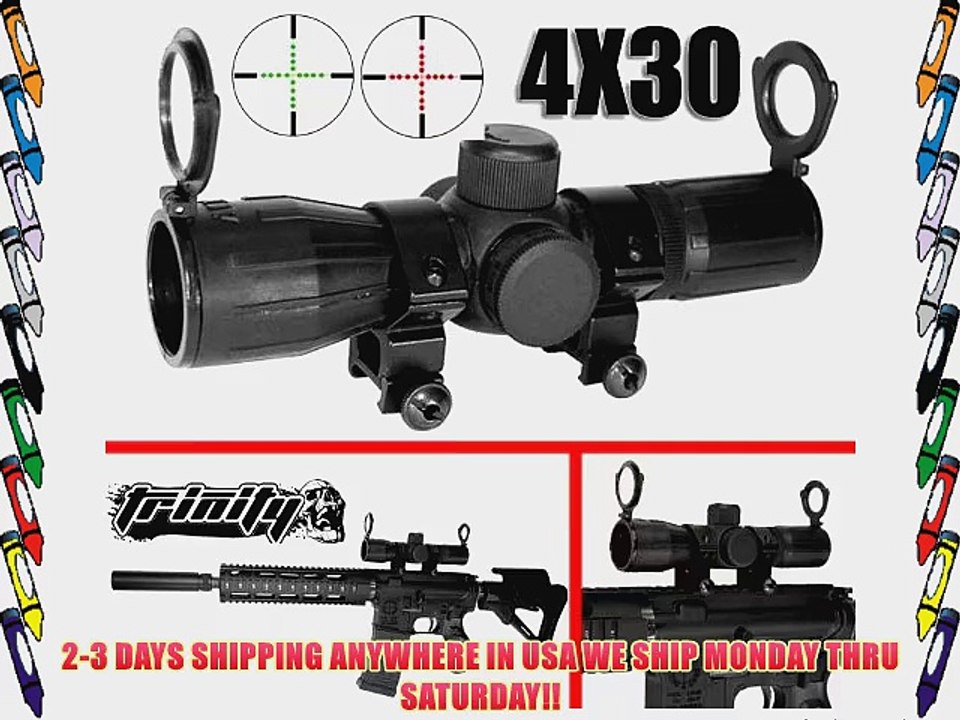 Trinity Supply Scope 4x30 Rifle Scope Ar Rifle Scopear 15 Scopear 15 Rifle Scope 4x30 Illuminated