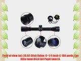 BESTEK? 4X32mm Hunting Optics Rifle Scope Sight with Heavy Duty Ring Mounts and Lens Cover