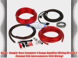 Belva - Bangin' Bass Complete 4 Gauge Amplifier Wiring Kit with 2-Channel RCA Interconnects