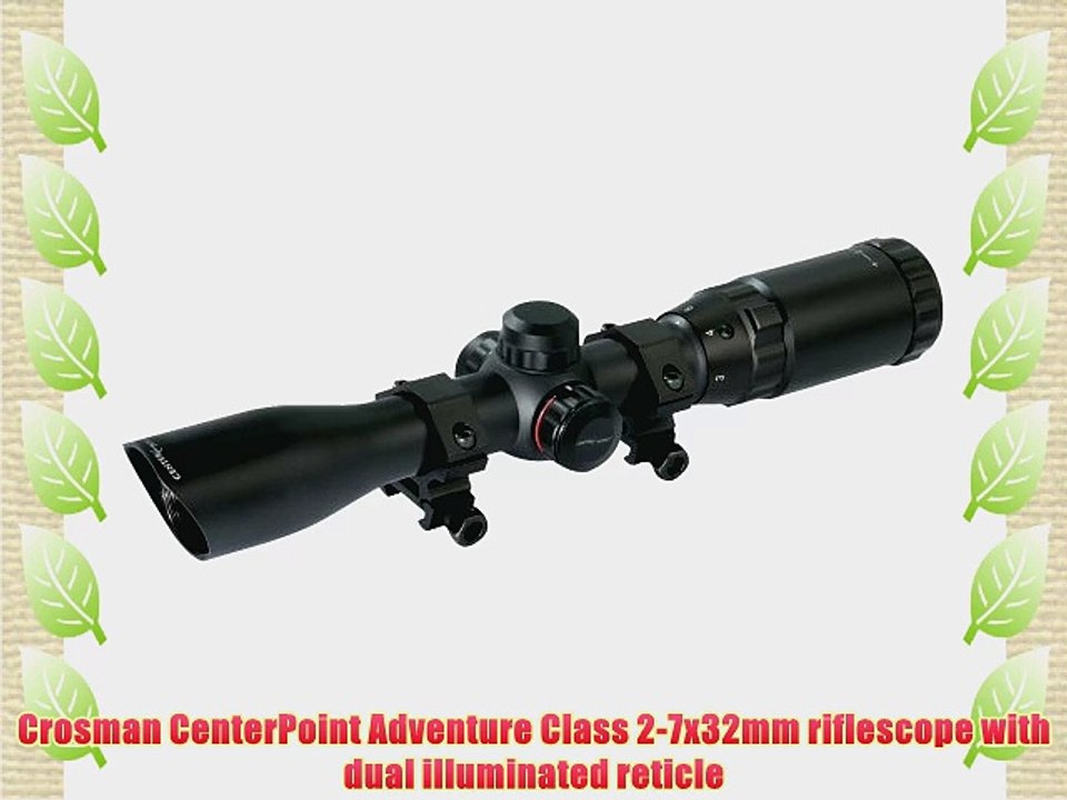 Crosman CenterPoint Adventure Class 2-7x32mm riflescope with dual illuminated reticle