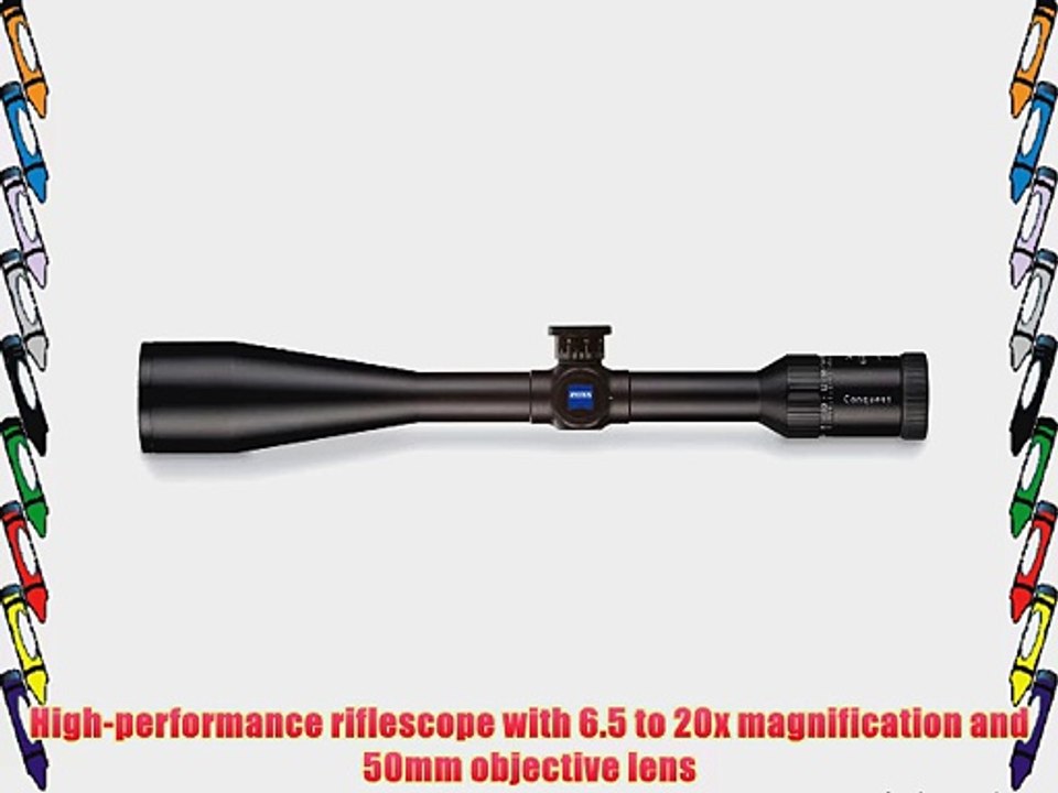 Carl Zeiss Optical Inc Conquest Riflescope with Reticle 43 Target Turret (6.5-20x50 AO MC)