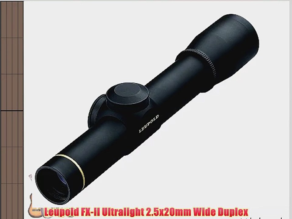 Leupold FX-II Ultralight 2.5x20mm Wide Duplex