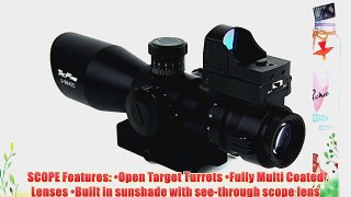 TacFire 3-9x42 Illuminated Range Finder Reticle Tactical Rifle Scope W/adaptor Mount