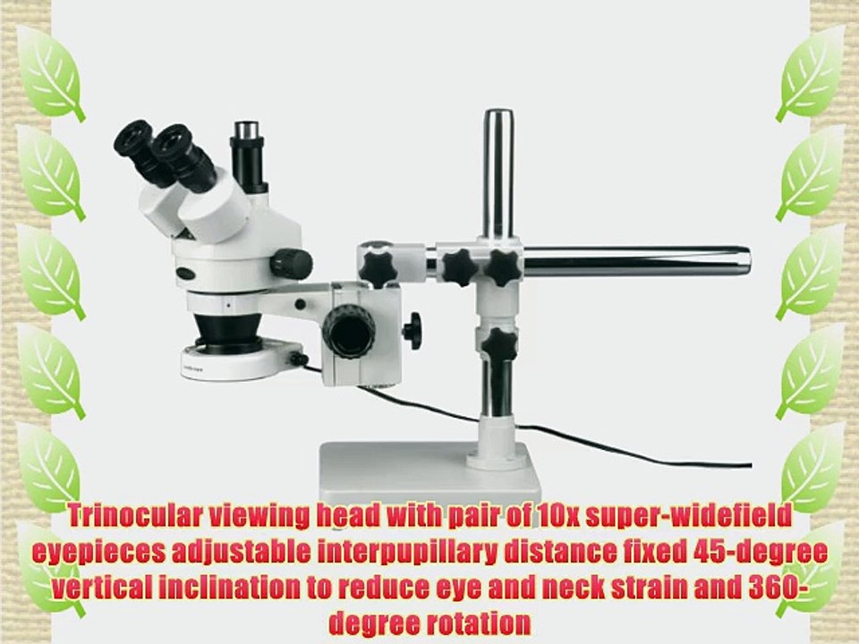AmScope SM-3TZ-80S Professional Trinocular Stereo Zoom Microscope WH10x Eyepieces 3.5X-90X
