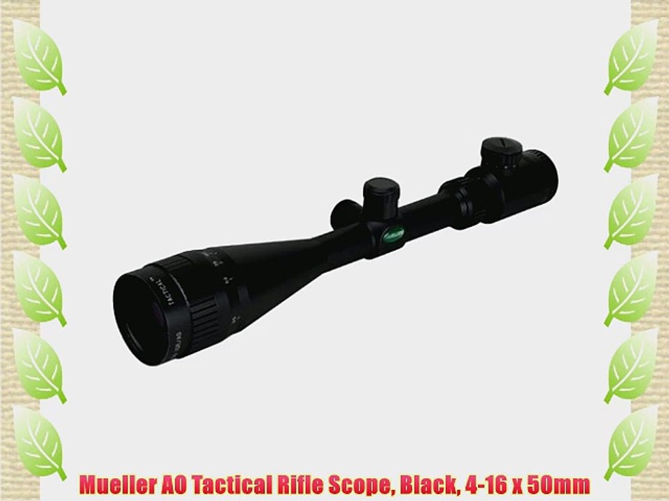 Mueller AO Tactical Rifle Scope Black 4-16 x 50mm