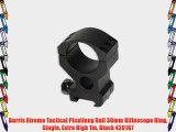 Burris Xtreme Tactical Picatinny Rail 30mm Riflescope Ring Single Extra High 1in Black 420167