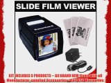 Pana-Vue 2 Lighted 2x2 Slide Film Viewer with AC Adapter   (3) Microfiber Cleaning Cloths