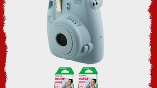 Fujifilm FU64-MINI8BLK40 INSTAX MINI 8 Camera and Film Kit with 40 Exposures (Blue)