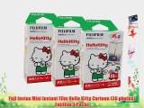 Fuji Instax Mini Instant Film Hello Kitty Cartoon (30 photos) Fujifilm 3 Packs