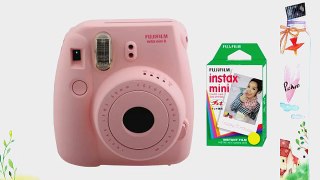 Fujifilm FU64-MIN8PK20 INSTAX MINI 8 Camera and Film Kit for 20 Exposures (Pink)