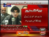 Ch. Nisar addressing the media