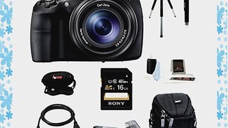 Sony DSC-HX300 20 MP Digital Camera with 16GB Accessory Bundle