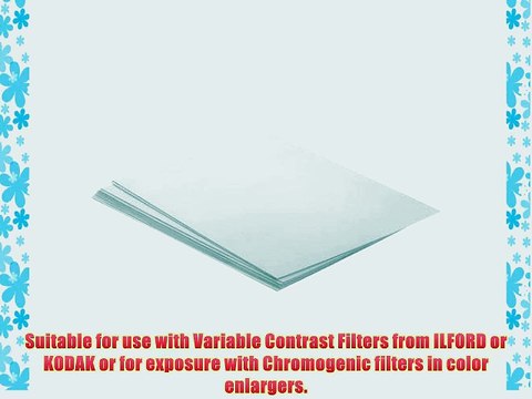 Adorama Variable Grade Black and White Resin Coated Photo Enlarging Paper 8x10 100 Sheets Pearl