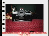 Canon AE-1 Program Nice Clean Vintage 35mm SLR Camera w/ 50mm 1:1.8 Lens