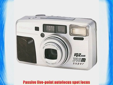 Pentax IQ Zoom 145 M Super Quartz Date 35mm Camera (wood grip)